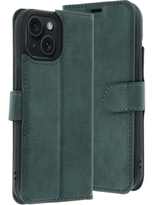 Sb Shopping Iphone 15 S Kapaklı Kılıf - Yeşil