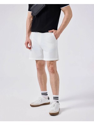 Ellesse Penye Beyaz Erkek Şort 6SM4014