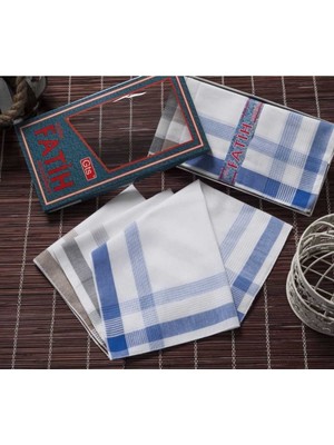 Hsc Bilişim Fatih Kutulu 40X40 cm Düzine 12 Adet Kumaş Mendil Fm 03