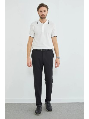 FullaModa Beli Bağcıklı Lastikli Pantolon