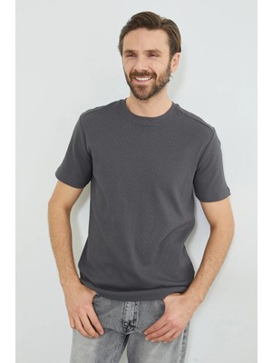 FullaModa Basic Fitilli Bisiklet Yaka Tişört