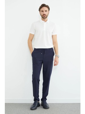 FullaModa Beli Bağcıklı Lastikli Pantolon