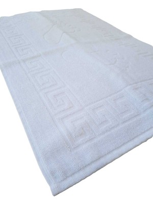 Hsc Bilişim 2 Li Ayak Izli Banyo Paspas 100 Pamuklu Ayak Havlusu 50X70 cm