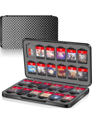 Braventa Collection Xspring Kartı Kutusu, Taşınabilir Manyetik Kapaklı Kart Kutusu, Kartı Micro Sd Kart Yuvası, Konsolu