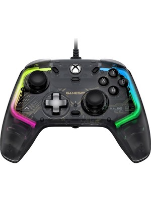 Braventa Collection Kaleid Şeffaf Kablolu Kumandası, Series X|s, Windows 10/11 Için, Tak Çalıştır Kumandası, Hall Effect