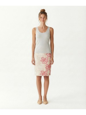 Yargıcı Regular Düşük Yaka Yaka Kolsuz T-Shirt