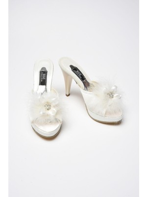 Ceyyiz GC Platform Kurdela Tüylü Bayan Terlik 145