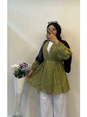 Yazlık Desenli Kimono