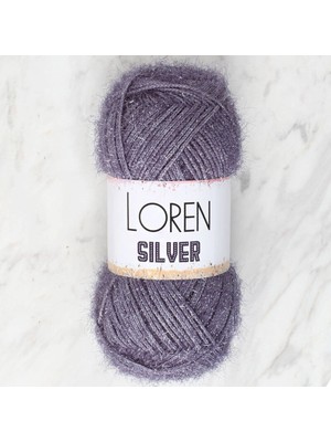 Pazarcan Silver Antrasit El Örgü Ipi - Yumuşak Parlak