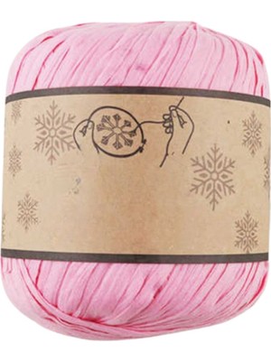 Pazarcan Pembe Rafya Ip 50 gr - Doğal Malzeme ile Örgü Keyfi