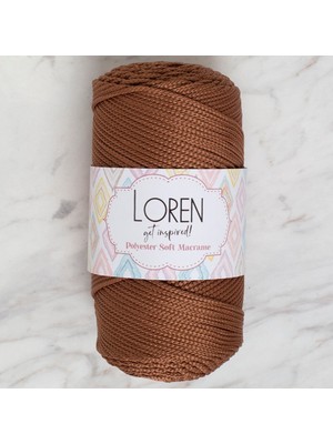 Pazarcan Kahverengi Macrame El Örgü Ipi - Polyester