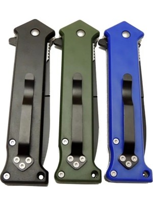 Derin Stok 4352 Bas - Çek Kamp Çakı 20CM- Otomatik, Kemerlikli