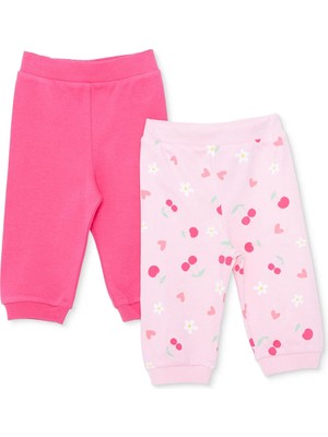 Hellobaby Kız Bebek 2li Alt Kiraz Baskılı Ribanalı
