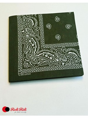 Redi Ridi Bandana Klasik Koyu Yeşil