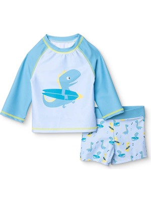 Hellobaby Erkek Bebek Mayo Dinozor Baskılı