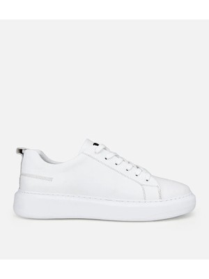 Hotiç 02AYH319290A900 ERKEK Deri Beyaz Düz Günlük Ayakkabı