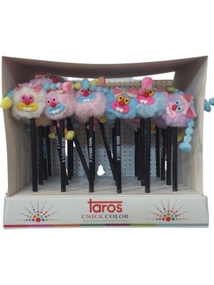  unick color kurşun kalem örgü saçlı kız 8529 (24 lü paket)