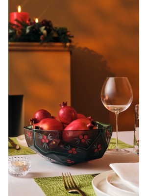 Paşabahçe Berry Bloom Kase Füme Yeşili