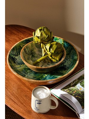 Paşabahçe Forest Ahşap Dekoratif Kase L