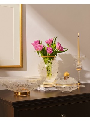 Paşabahçe Gravürlü Kuşlu Kase