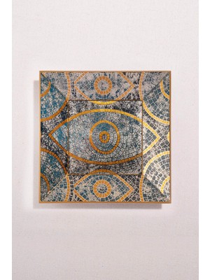 Paşabahçe Nazar Göz Dekoratif Tabak 20 x 20  cm