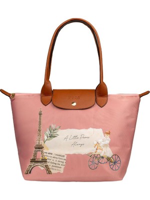 Dogo Kadın Vegan Pembe Large El Çantası - A Little Paris Always Tasarım