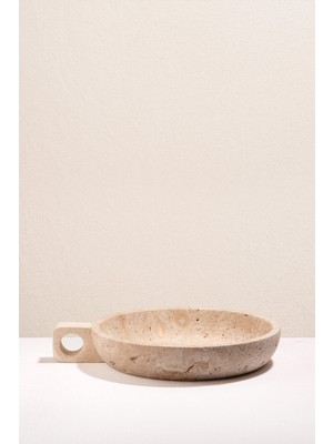 Paşabahçe Hole Traverten Dekoratif Kase M