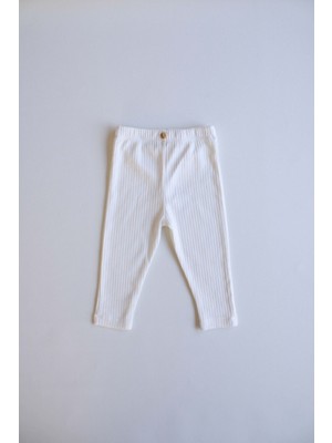 Ohlala Koala Beyaz Fitilli Bebek Tayt Kız Çocuk İçin Rahat ve Şık Tasarım