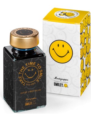Montegrappa Smiley® Heritage Collection Get Happy! Good Vibes Mavi Mürekkep - 50 ml I12EBZID