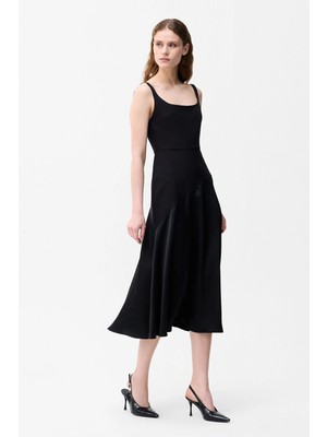 Adl Kolsuz Uzun Elbise Siyah 12444742002