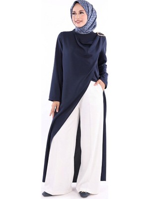 Bym Fashion 8698-1 Tunik Lacivert