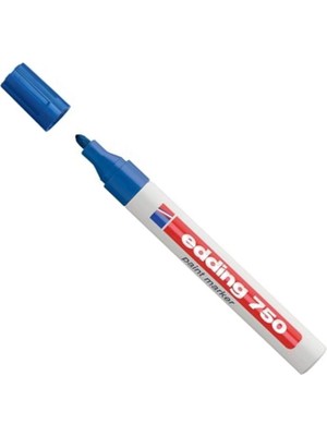  edding 750 markör dekor boya kalemi 2-4 mm mavi yuvarlak uçlu (10 lu paket)