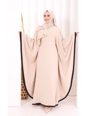 Bym Fashion Yarasakol Biyeli Elbise Şal Hediyelidir 7068 Taş