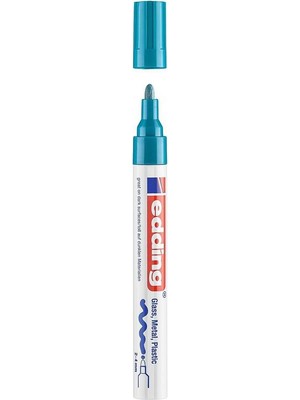 Edding Boya Dekor Markörü 2-4 mm Yuvarlak Uçlu Boya Kalemi Açık Mavi E-750 (10 Lu Paket)