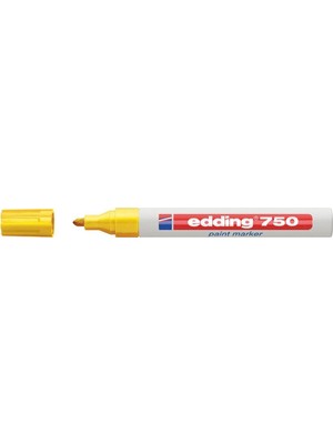 Edding 750 Markör (Dekor) Boya Kalemi 2-4 Mm Sarı Yuvarlak Uçlu (10 Lu Kutu)