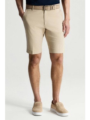 Hemington Pamuk Karışım Krem Chino Şort