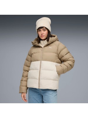 Puma Kadın Krem Puma Mono Hooded Jacket Krem ve Bej Kadın Kapüşonlu Kaz Tüyü Mont