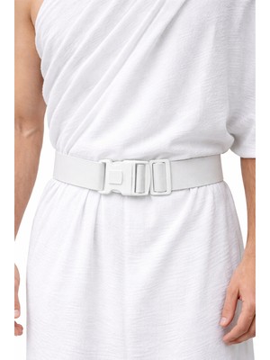 İhvan Online Beyaz Ihram Kemeri – Ayarlanabilir Hac Umre Bel Kemeri Güvenli Kilitli