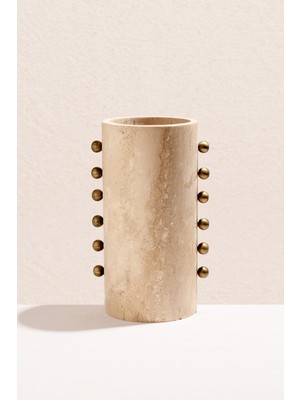 Paşabahçe Traverten Dekoratif Vazo L