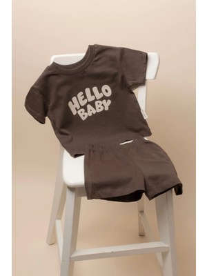 Vauva Ikili Takım Erkek Çocuk Bebek Baskılı Şortlu Yazlık Takım Tişört Şort Yazlık Takımı