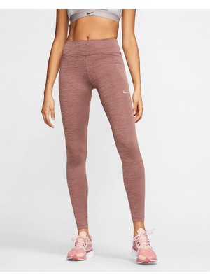 Nike Dri-Fit Fast Runnig Kadın Kahverengi Spor Tayt