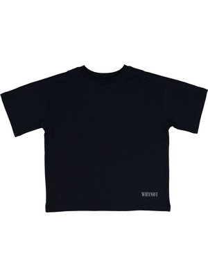 Whynot Basic Kids T-Shirt - Black 7-8 Yaş