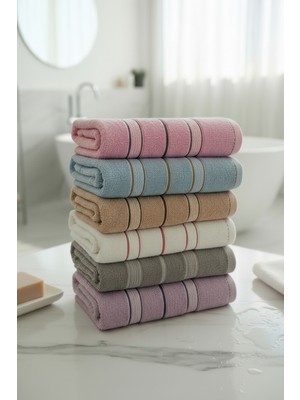 Asev Tekstil 6lı 50X90 cm El&yüz Havlu Seti