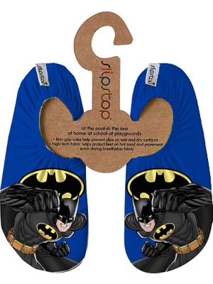 Slipstop Batman Batmode Erkek Çocuk Kaydırmaz Deniz ve Havuz Ayakkabısı