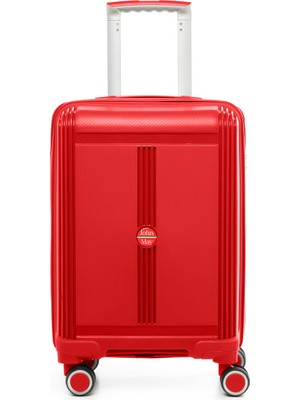 Unisex  JMY8101.19 John May Pp Silikon Valiz Küçük Boy  57X35X25CM Kırmızı