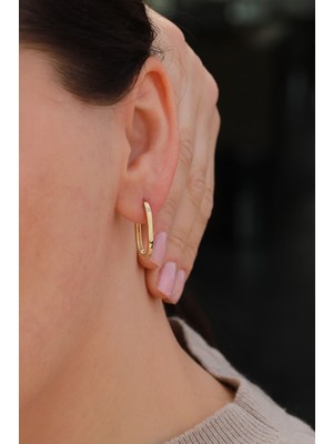 Aydın Kuyumculuk 14 Ayar Altın,u Küpe AGKP641