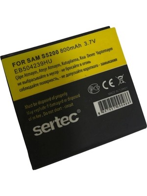 Çerçici Sertec - Samsung S5200 Uyumlu Batarya