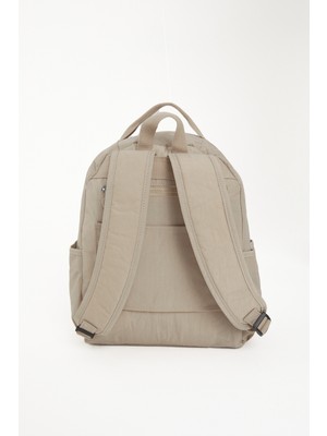 Özer 3059-SANMORRIS Unisex Suya Dayanıklı Krinkıl Kumaş Çok Gözlü Sırt Çantası