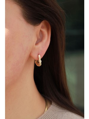 Aydın Kuyumculuk 14 Ayar Altın,burgu Küpe AGKP619