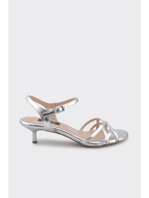 Derinet Bilekten Bantlı Taşlı Abiye Ayakkabı